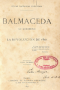Balmaceda: su gobierno y la revolución de 1891. Tomo primero